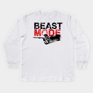 Beast mode gym Kids Long Sleeve T-Shirt